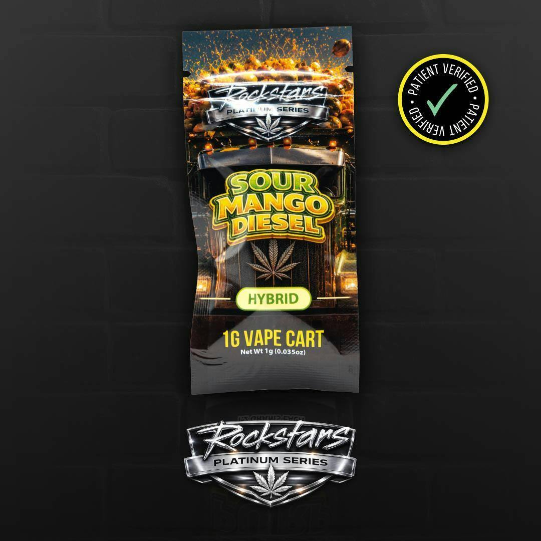 Rockstars - Sour Mango Diesel (H) - 1g Cartridge