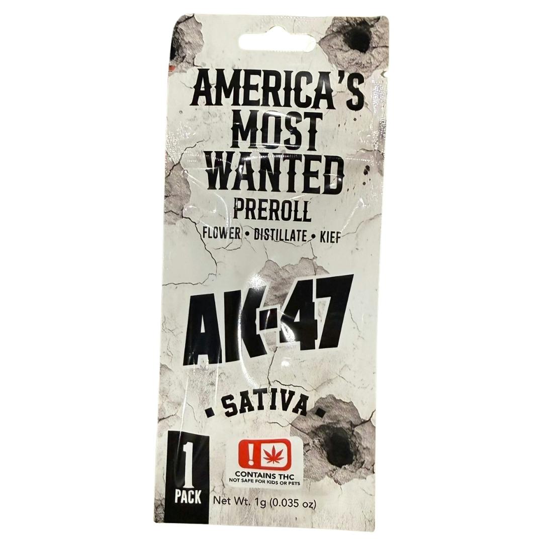 America's Most Wanted - AK-47 (S) - 1g Infused Pre Roll