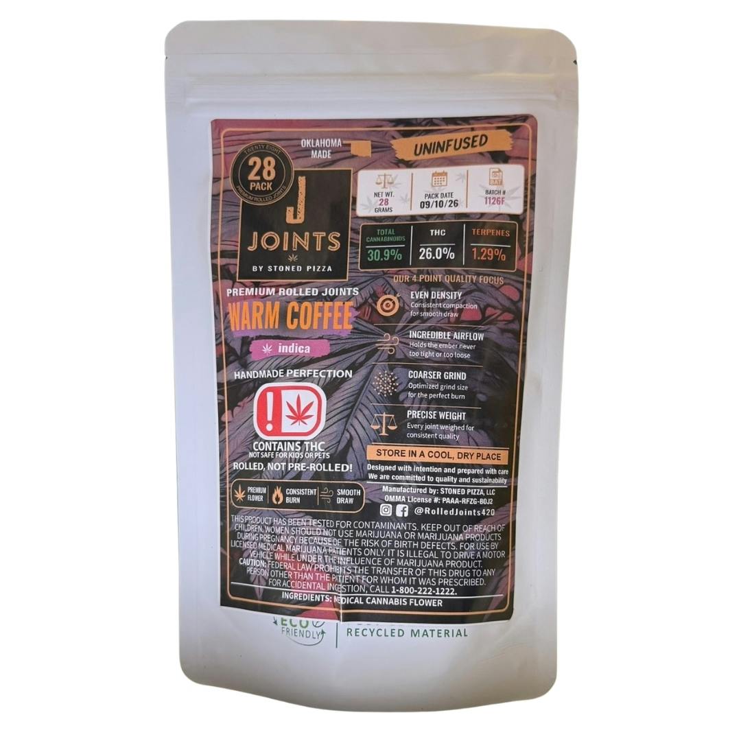 Joints - Warm Coffee (I) - 28pk Flower Pre Rolls (1g)