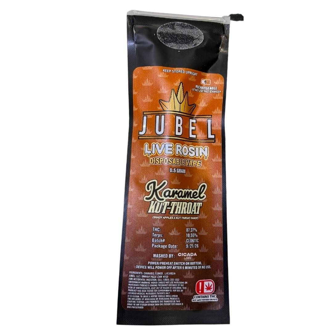 Jubel - Karamel Kut Throat (I) - .5g Live Rosin Disposable
