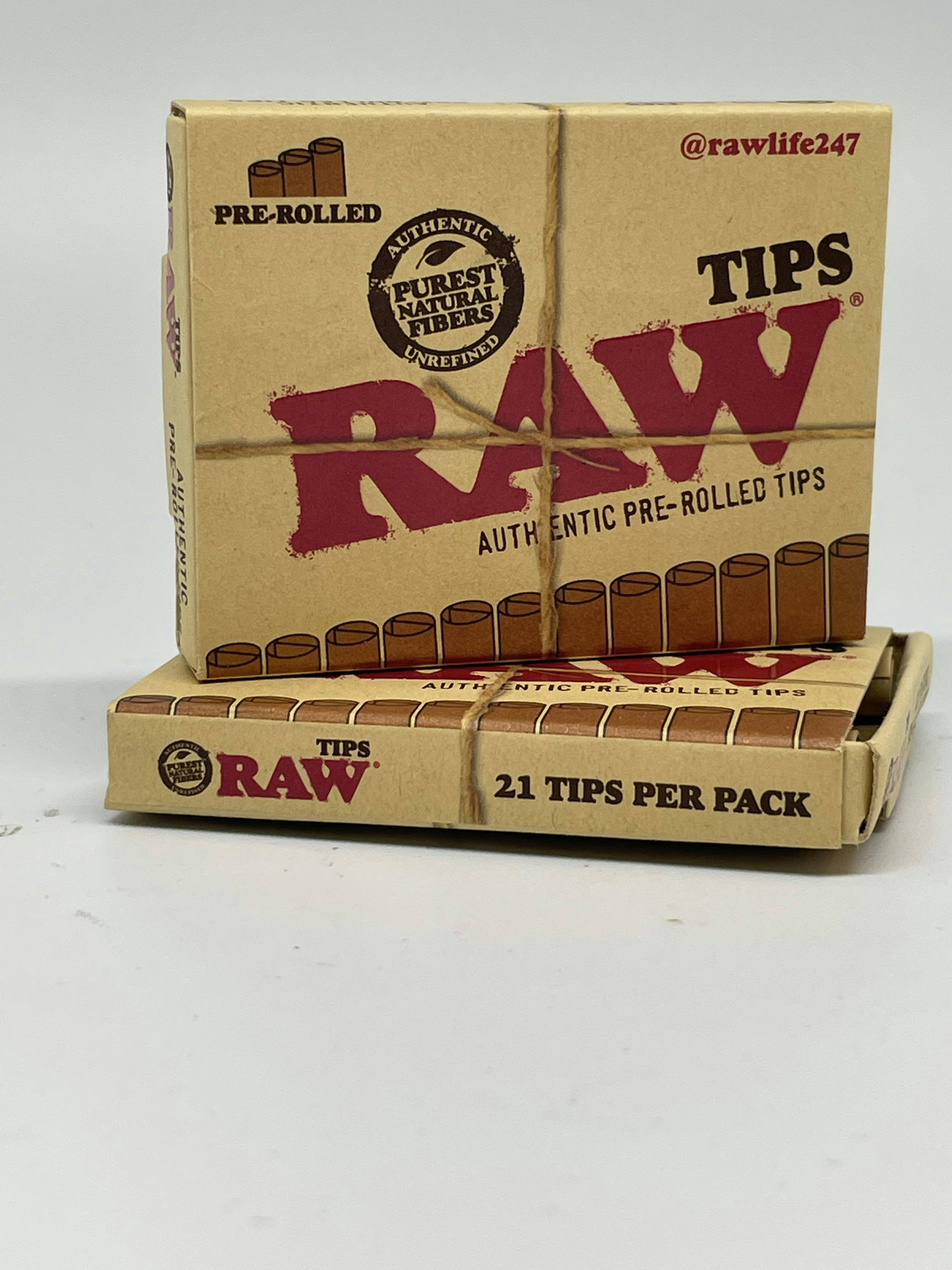 Raw Unrefined Natural Pre Rolled Tips