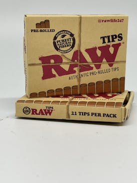 Raw Unrefined Natural Pre Rolled Tips