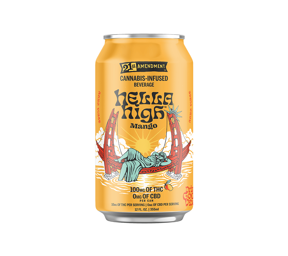 Hella High Mango | Beverage | 12oz | 100mg