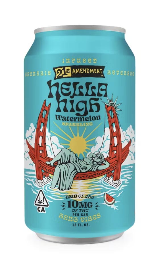 HELLA HIGH WATERMELON | BEVERAGE | 100MG