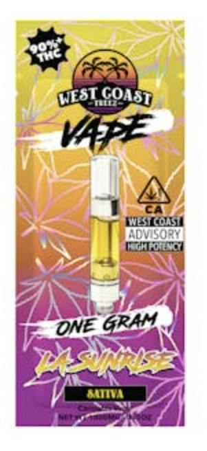 LA Sunrise - Sativa - VAPE Cartridge - [1g] by West Coast Treez