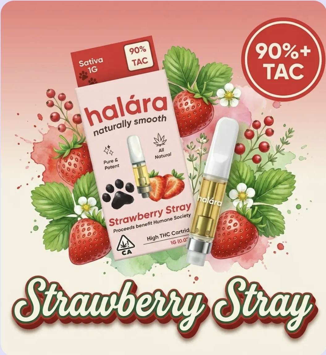 HALARA-STRAWBERRY STRAY (CARTRIDGE) 1G (P)