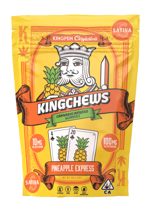 KINGROLL-PINEAPPLE EXPRESS (EDIBLES) 10PK/100MG (P)