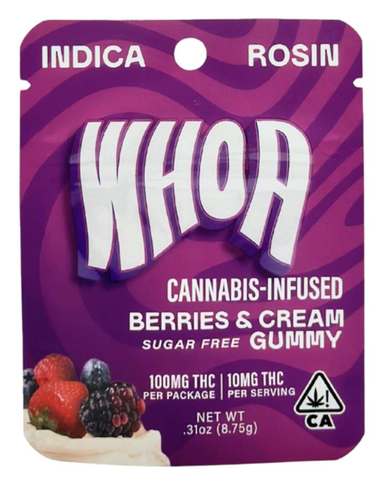 Bites | Berries & Cream Sugar Free Rosin Gummies | 100mg | 10ct | 10mg/ea