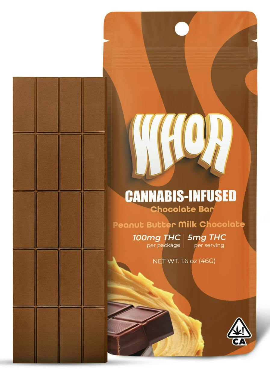Bars | Peanut Butter Milk Chocolate | 100mg | 20ct | 5mg/ea