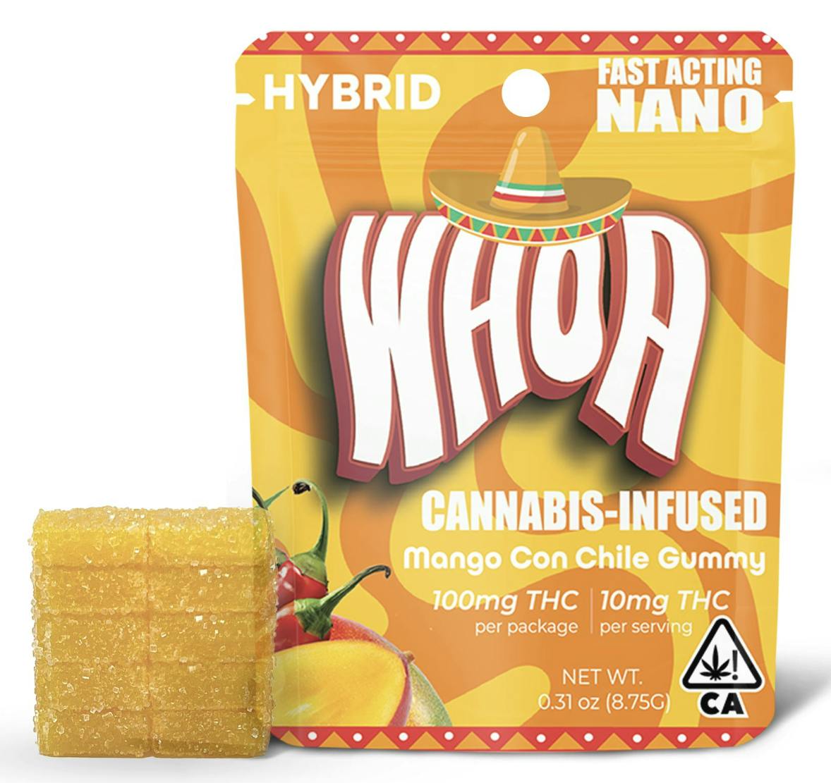 Bites | Mango Chile Gummies | 100mg | 10ct | 10mg/ea