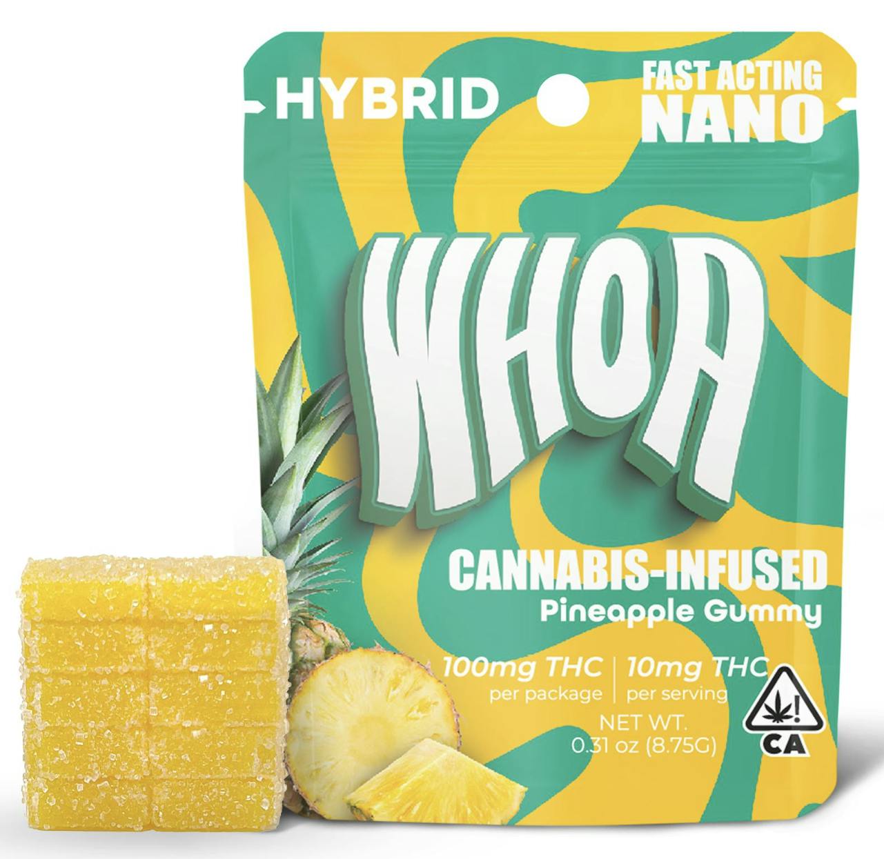 Bites | Pineapple Gummies | 100mg | 10ct | 10mg/ea