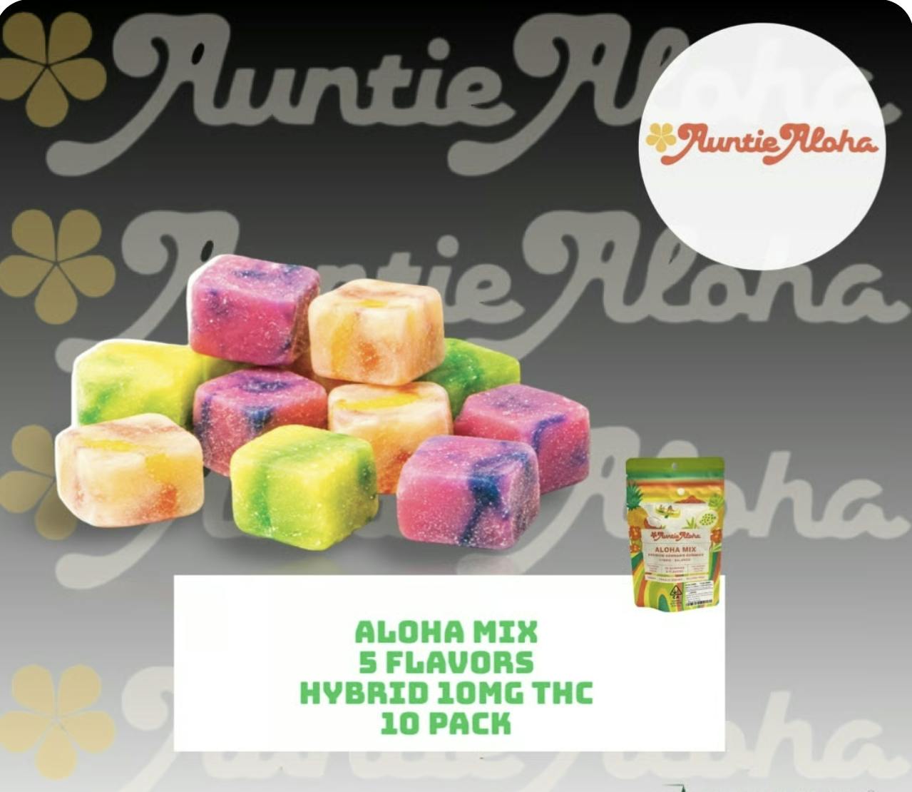 AUNTIE ALOHA-ALOHA MIX (EDIBLES) 100MG (P)