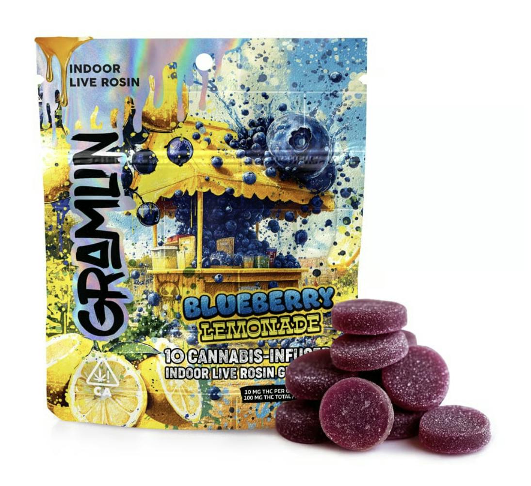 GRAMLIN-BLUEBERRY LEMON (ROSIN GUMMIES) 100MG (P)