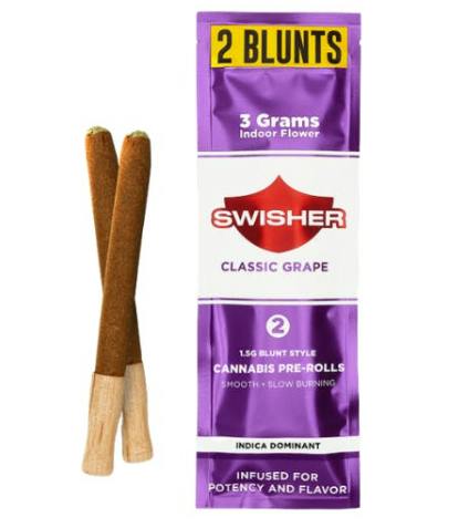 Holistic Industries | Swisher Classic Grape | 3g Pre-Rolls