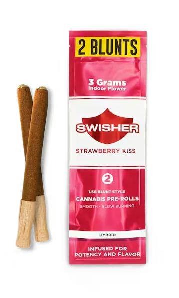 Holistic Industries | Swisher Strawberry Kiss | 3g Pre-Rolls
