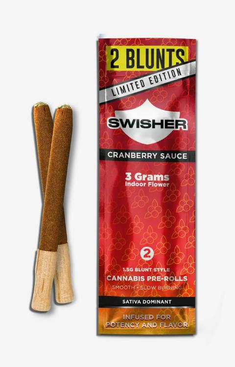 Holistic Industries | Swisher Cranberry Sauce | 3g Pre-Rolls