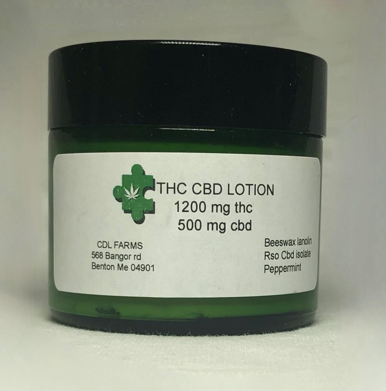 CDL Farms | THC:CBD | Lotion | 1200:500