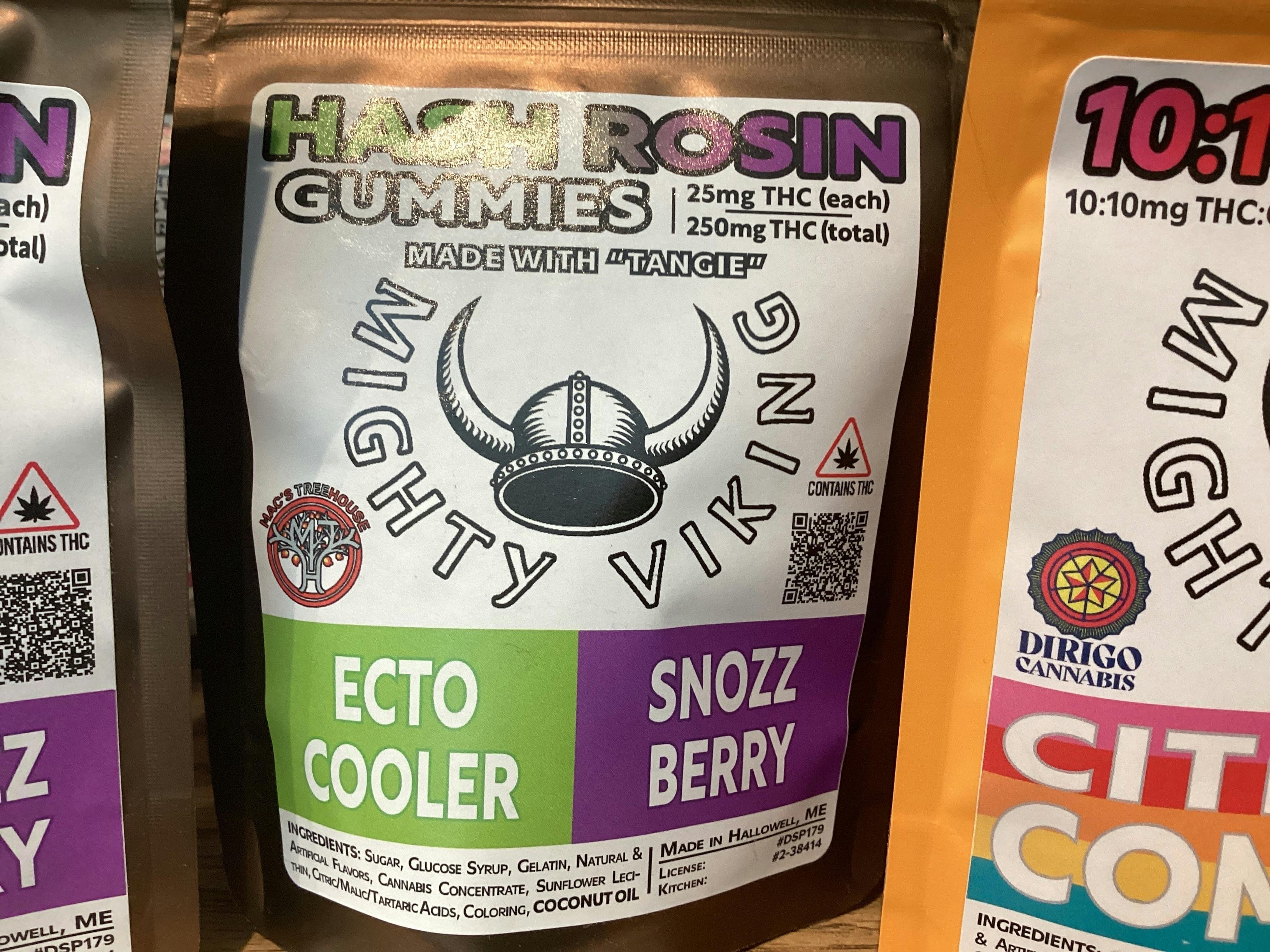 Mighty Viking 25mg HASH ROSIN Gummies – Ecto & Snozzberry by Mighty Viking