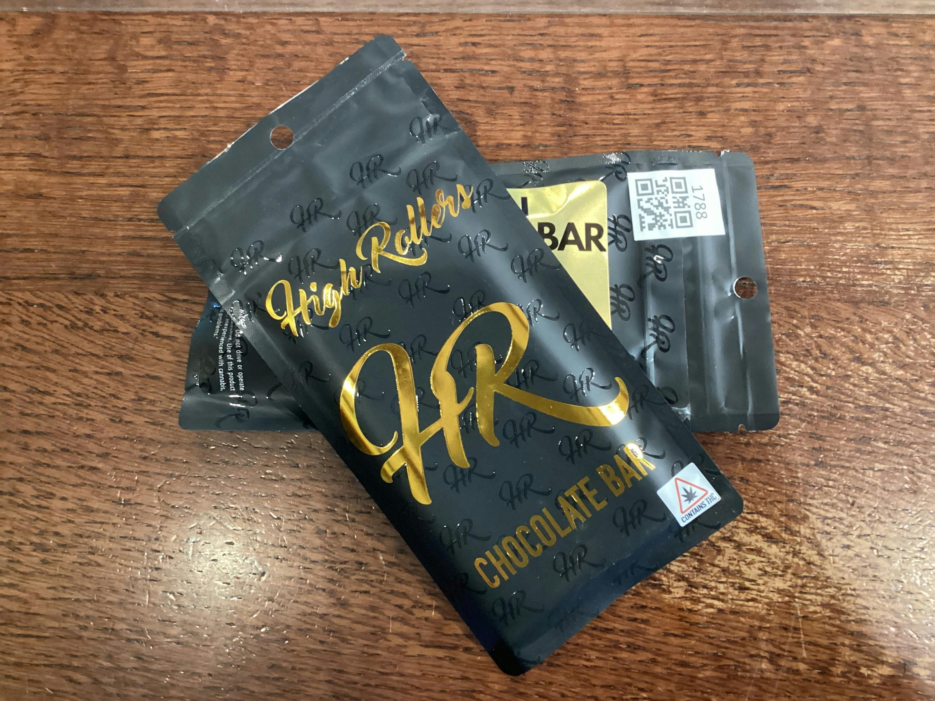 High Roller | Hash Rosin Chocolate Bar | 100mg | Chocolates | 10pk | 10mg/e