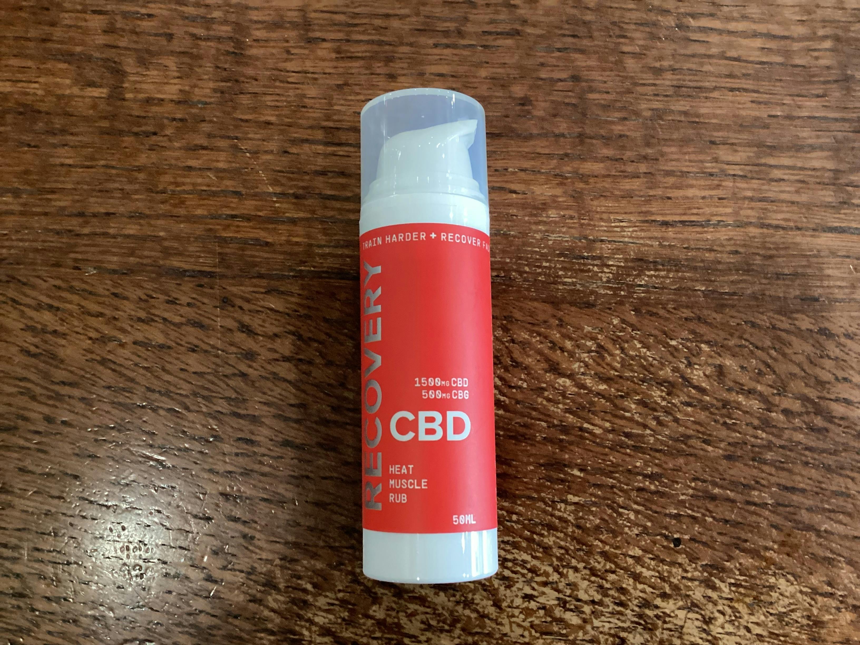 RecoveryCBD | CBD:CBG 1500mg:500mg | Heat Muscle Rub