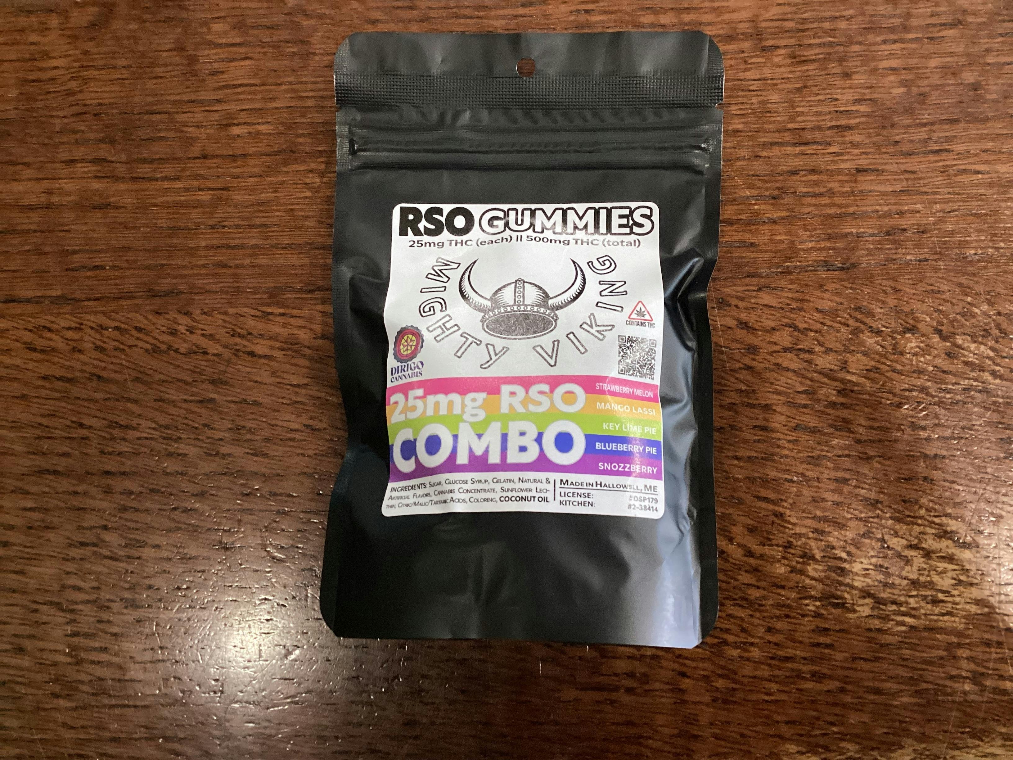 Mighty Viking | RSO 25mg Combo Gummies | 500mg