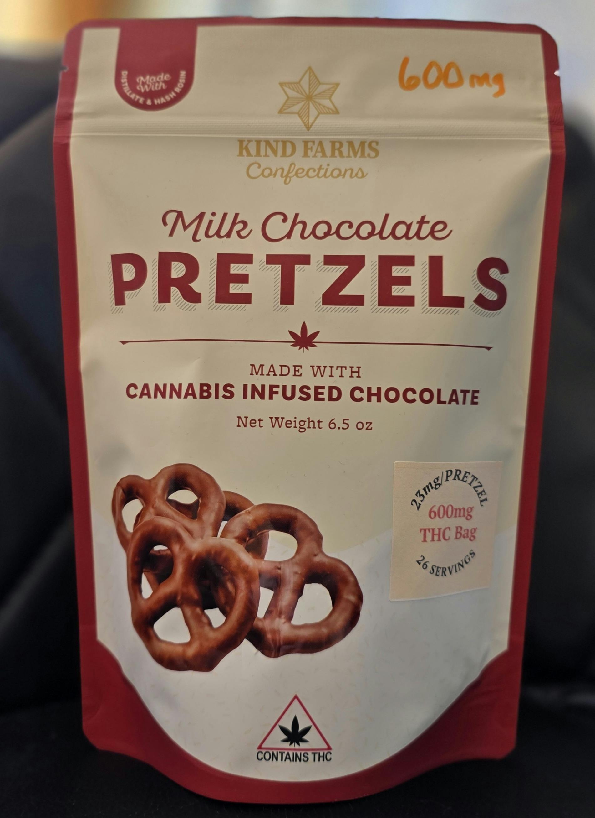 Kind Farms Reserve | Milk Chocolate Pretzels | 600mg