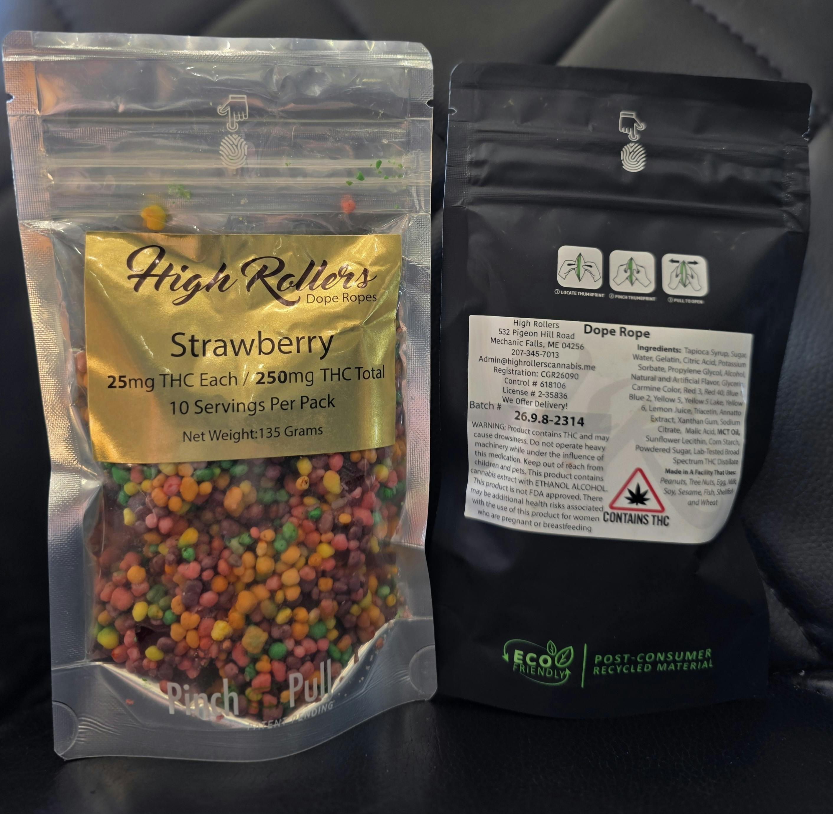 Strawberry Nerd Bites| 25mg each/ 250mg per bag