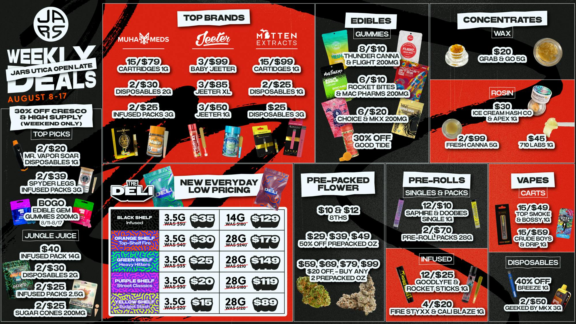 JARS Utica - Open til Midnight at JARS Cannabis - Utica | Weedmaps