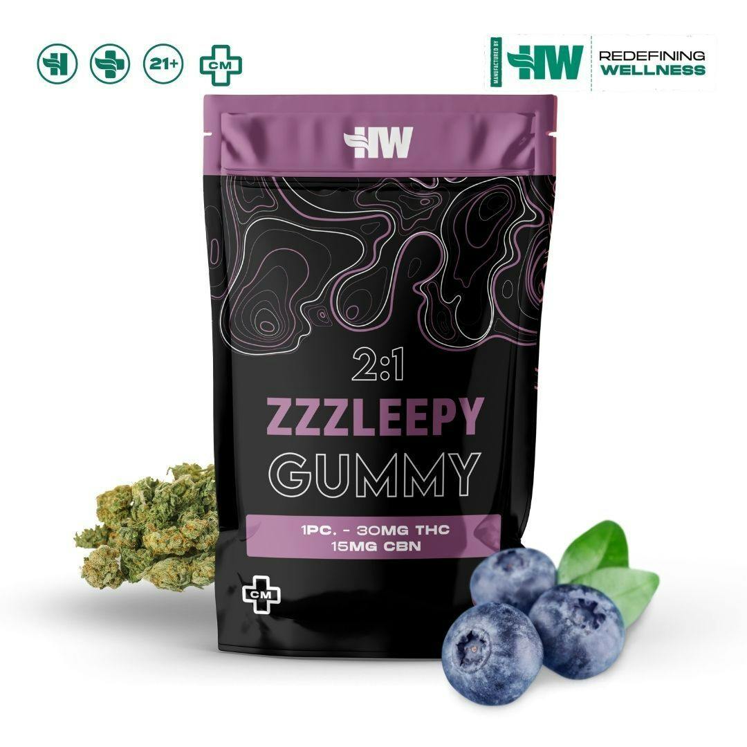 HW Zzzleppy Gummys THC:CBN
