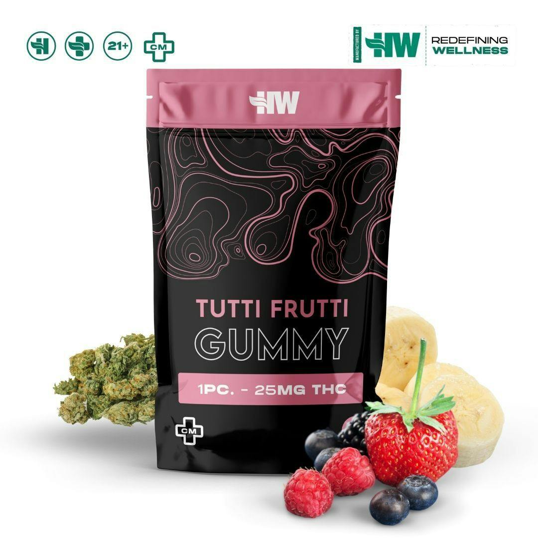 HW Gummy Tutti Frutti 25mg