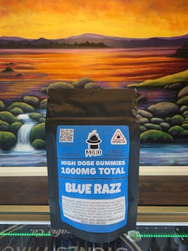 High Dose 1000mg Blue Razz Gummies