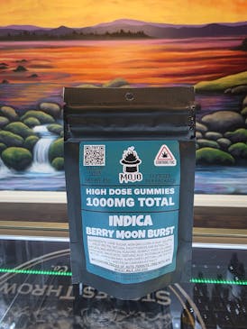 High Dose Gummies 1,000mg INDICA Berry Moon Burst