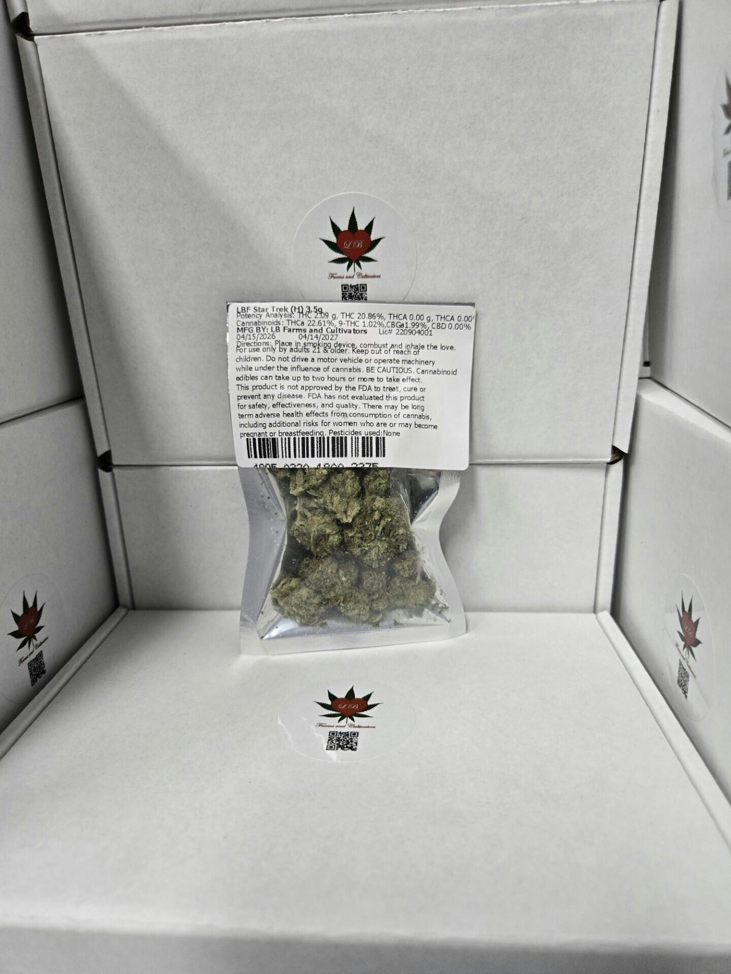 LBF Star Trek 3.5g at LovingBud Dispensary LLC, with Drive Thru