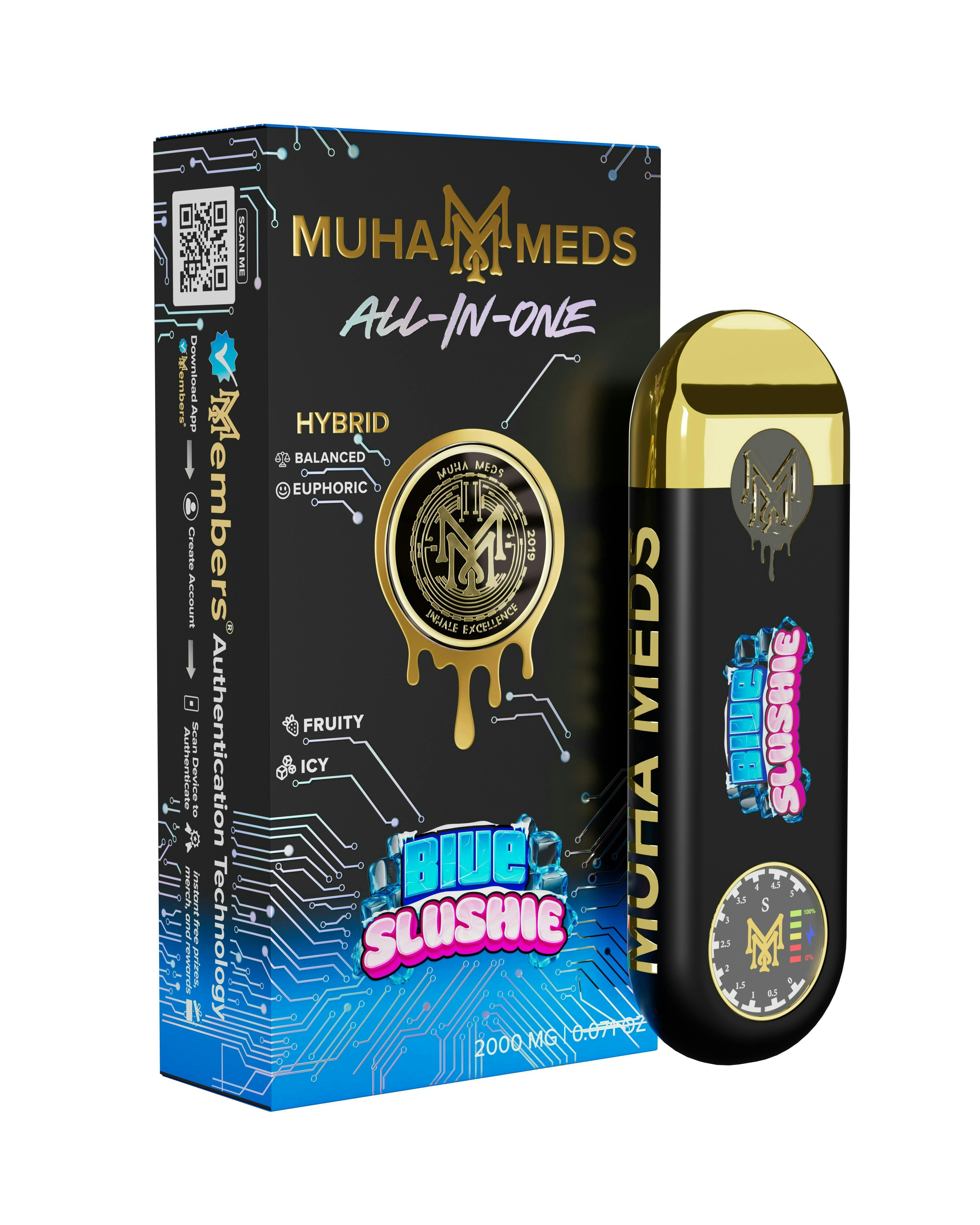 2g Blue Slushie Muha Meds Disposable
