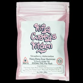 Strawberry Watermelon Gummies (300mg THC) by King Custy