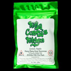 Green Apple Gummies (300mg THC) by King Custy