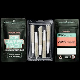 FRAKTAL- Hash Infused Pre Roll 5 Pack- Gary Payton + Sherbanger Hash
