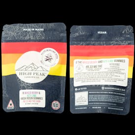 High Peak - Mixed Berry + Key Lime Hash Rosin Gummies (400mg)
