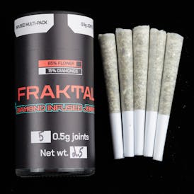 FRAKTAL - 5 pack Diamond Infused Lemon Thai Joints (.5g's)