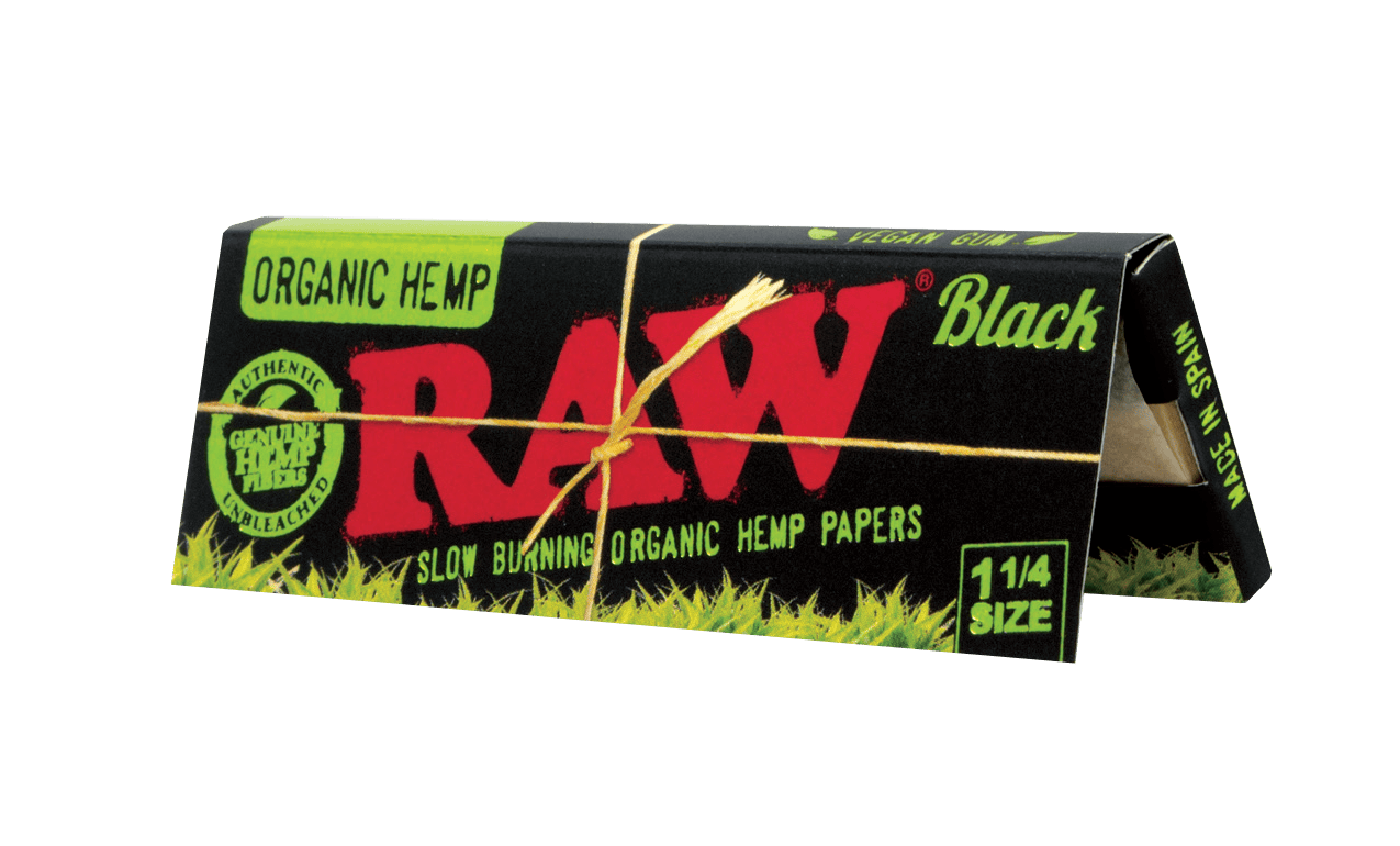 Raw Black Organic Papers 1 1/4