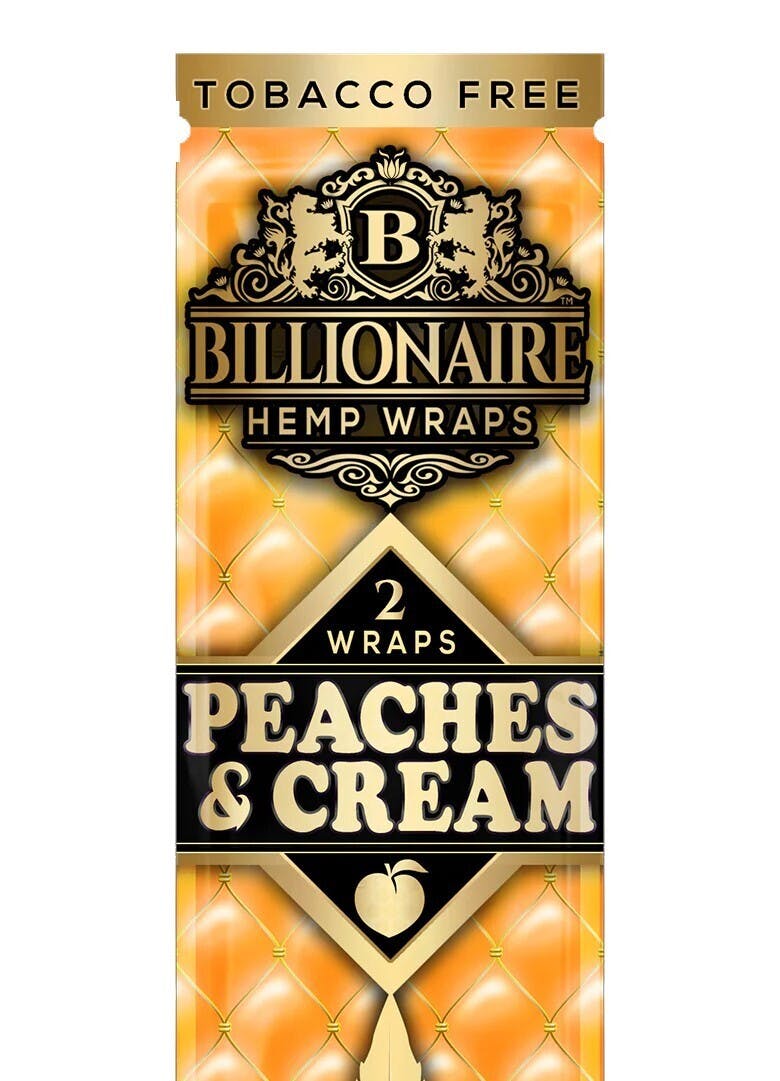 Billionaire | 2pck Hemp Wrap | Peaches & Cream | Accessories