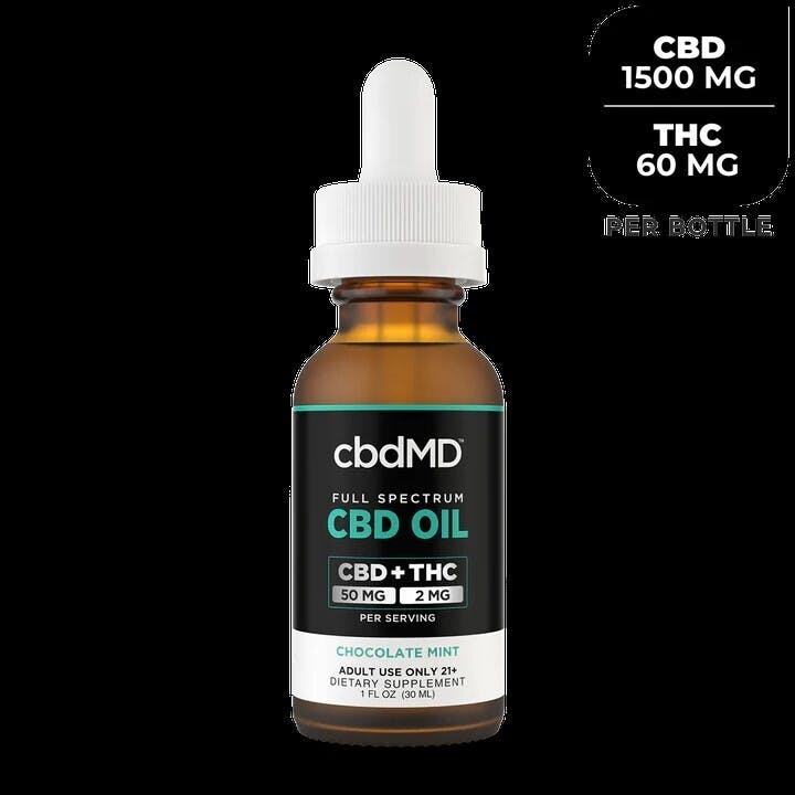 CBD MD 1500mg CBD Oil Mint Flavored