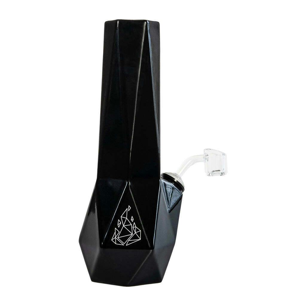 BRNT Ceramic Hexagon Waterpipe Black