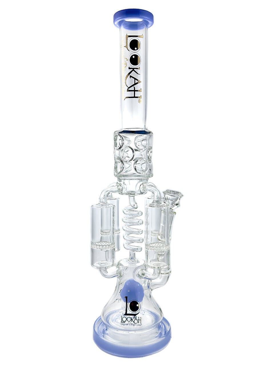 22" Inline Dbl Tree Perc Waterpipe Bong