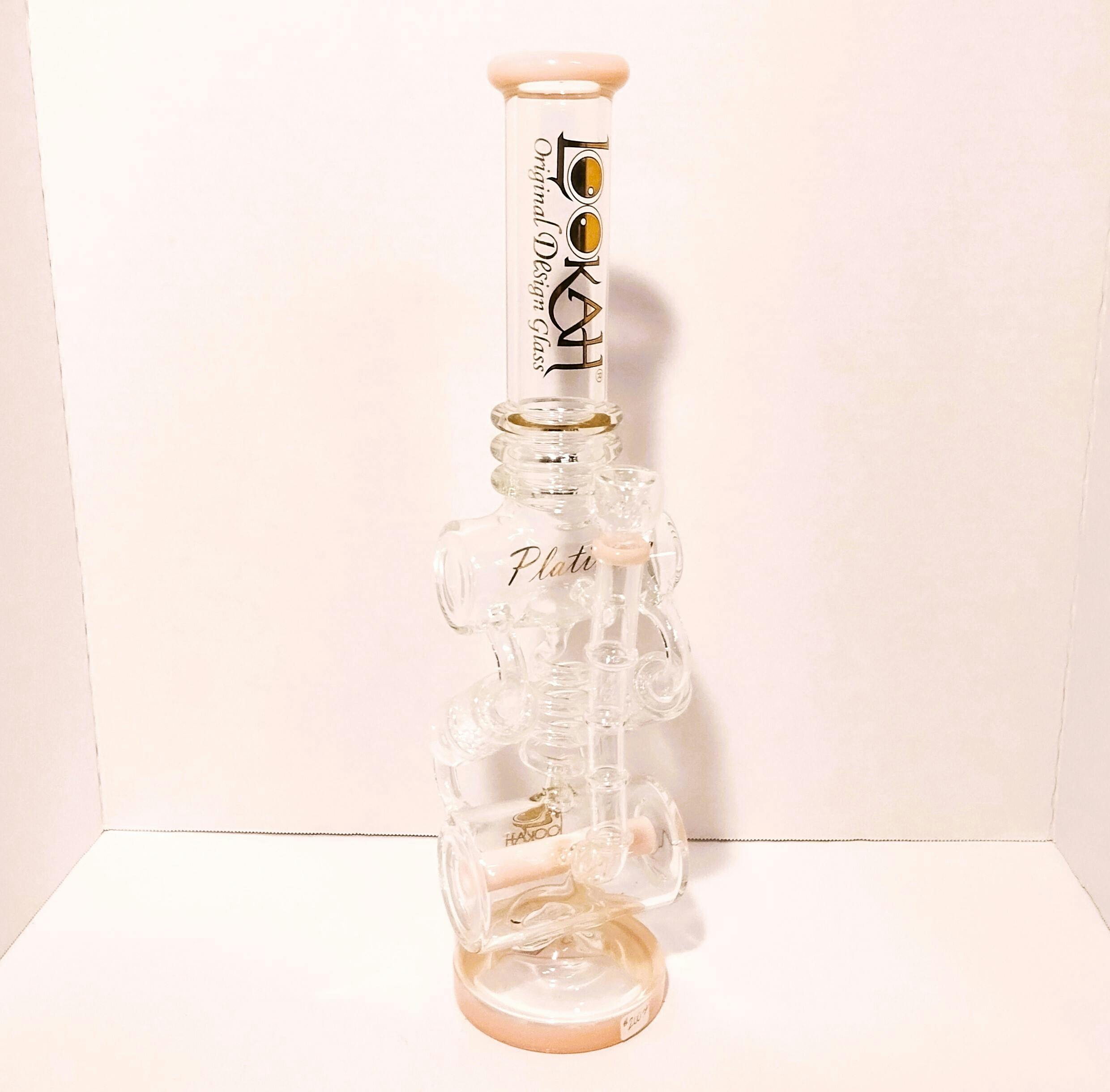 Lookah Platinum Inline-Hnycmb Recyc Pink Bong WPC772