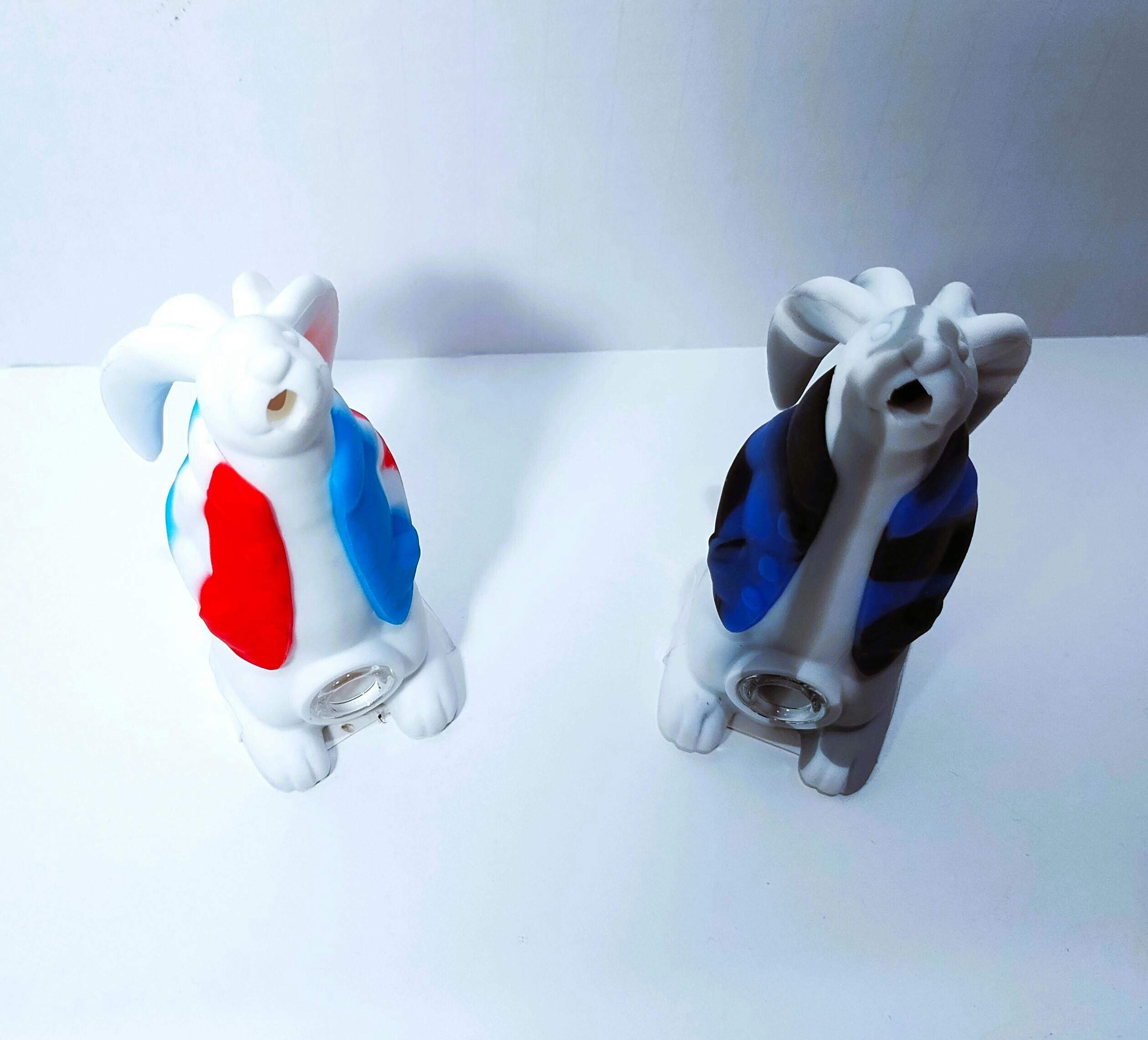 Silicone Rabbit Hand Pipe
