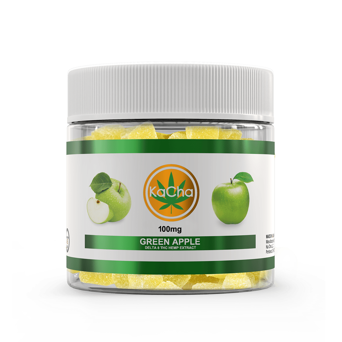 KaCha Dela 8 Gummies Green Apple 100mg