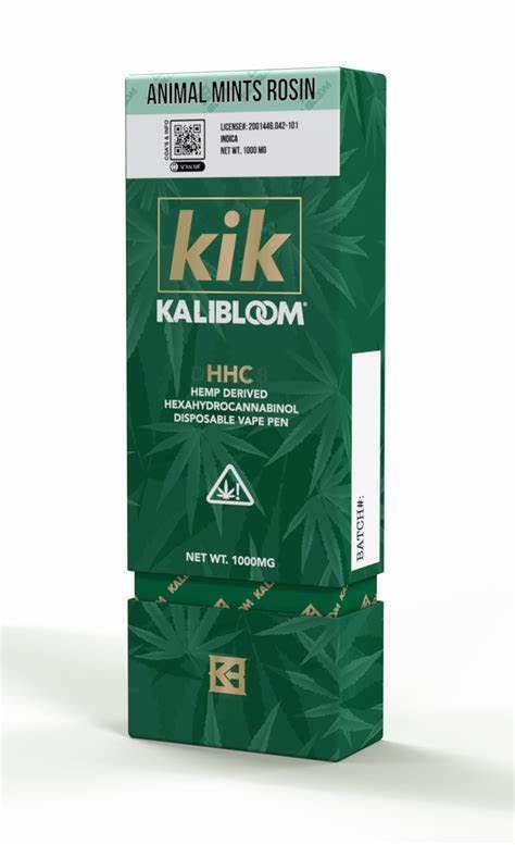 Kik Kalibloom HHC Vape Animal Mints Rosin 1000mg
