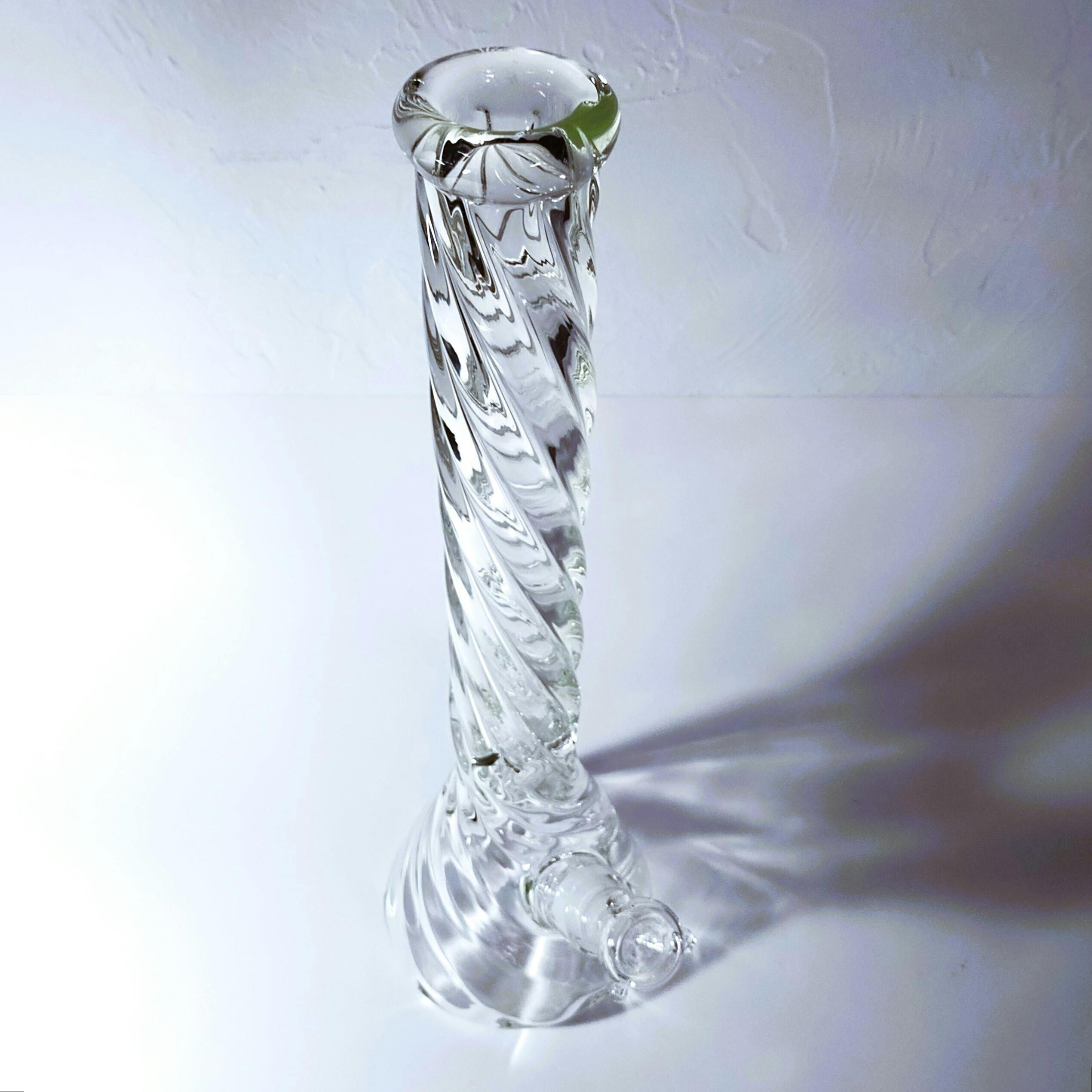 16" Irid Twisted Neck Bong