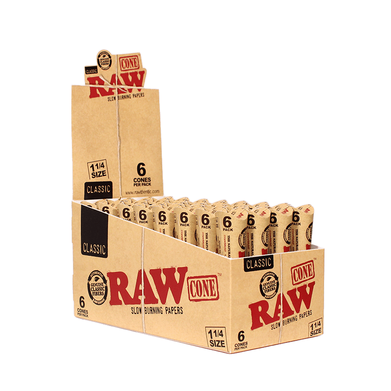 Raw Cones Classic 1 1/4 6 Cones